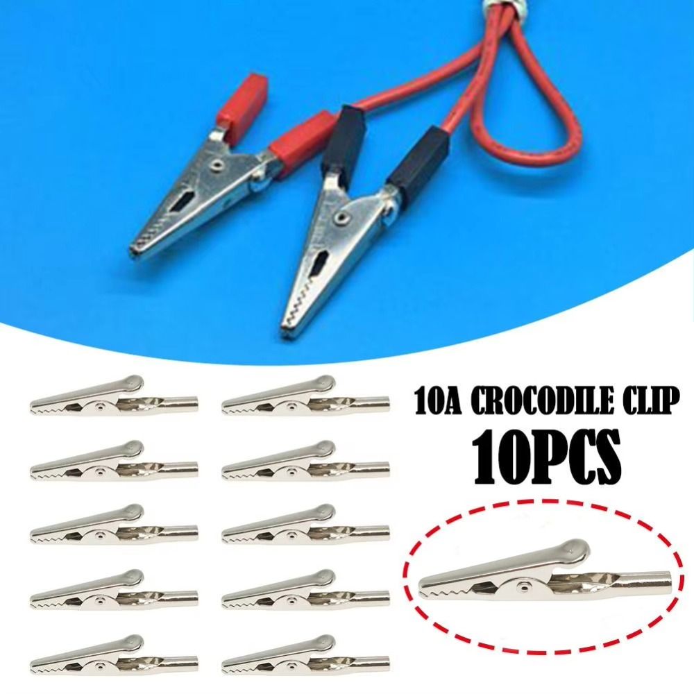 Crocodile Clip Set - 10Pcs/Set Durable 51mm 10A Alligator Clips