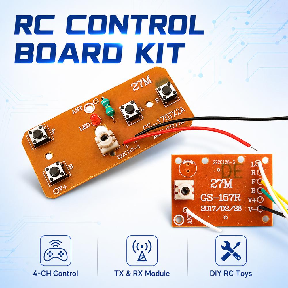 27MHz Remote Control Kit 4CH W - Diy Electronic Modules recension och pris