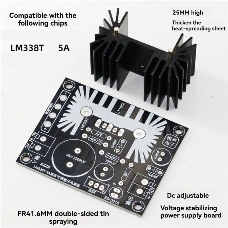 LM338 5A Output Adjustable Lin - Diy Electronics Supplies recension och pris