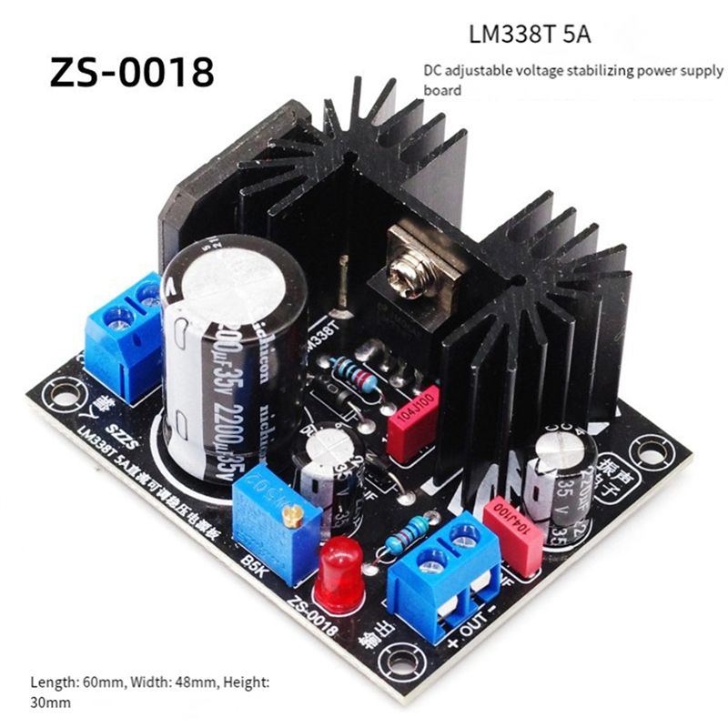 LM338 5A Output Adjustable Lin - Diy Electronics Supplies recension och pris