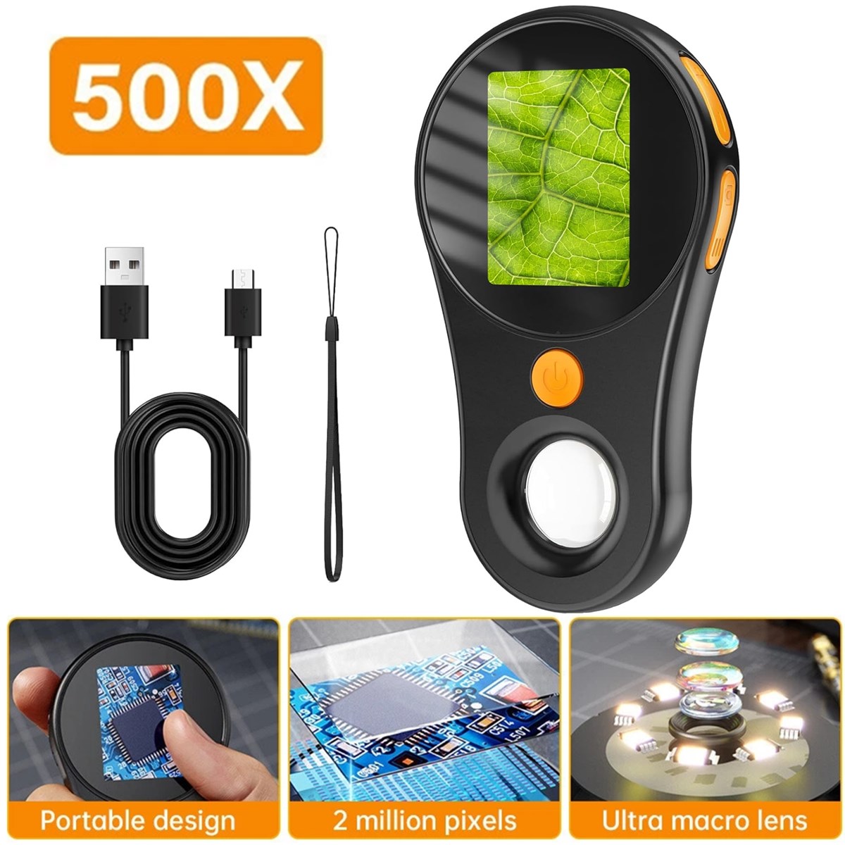500X Digital Microscope 1080P  - Diy Electronics Microscope recension och pris