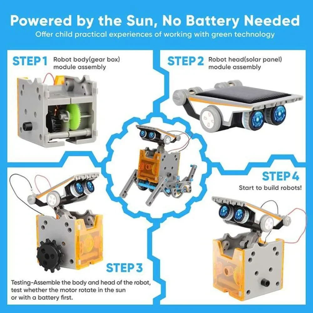 13 in 1 Solar Powered Robot Sc - Diy Electronics Supplies recension och pris