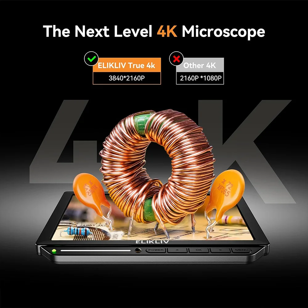 Elikliv EM4K 4K Digital Micros - Diy Electronics Microscope recension och pris